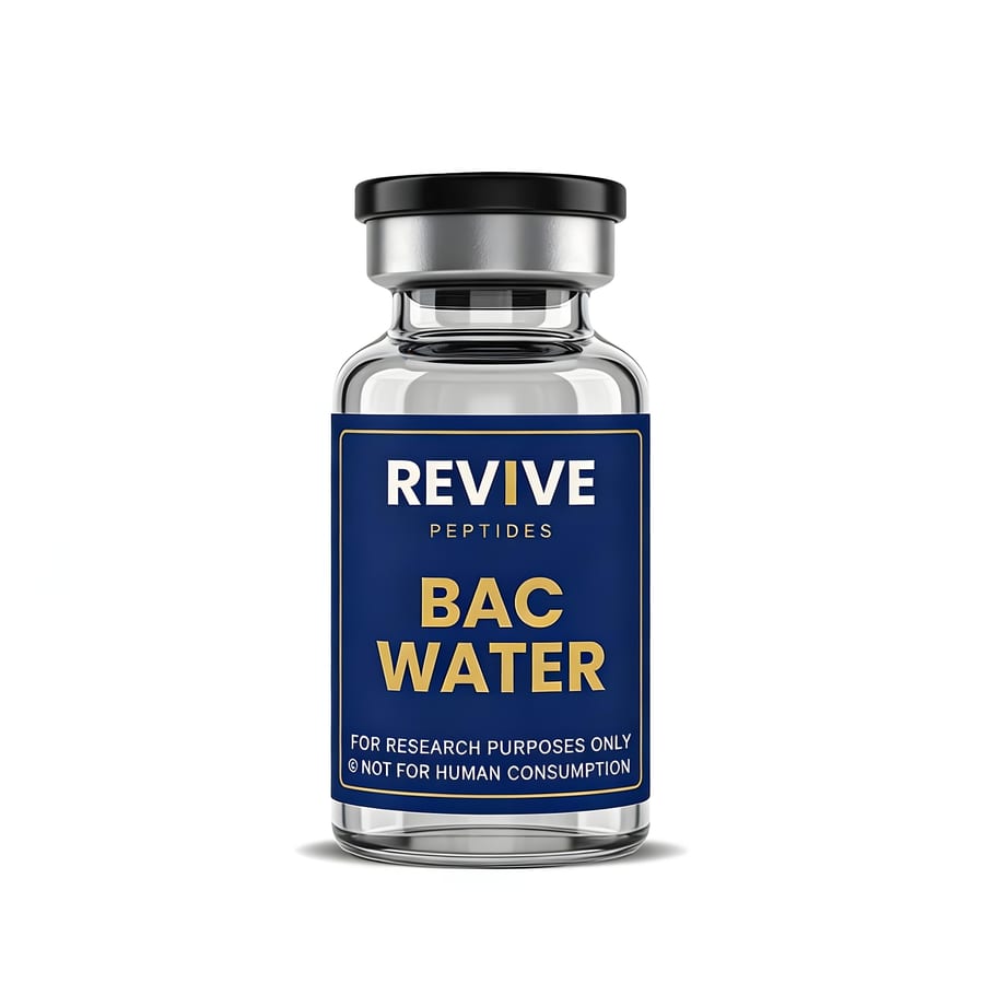 Bacteriostatic water vial for peptide reconstitution